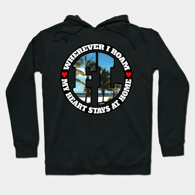 Heart Stays Home - Florida Hoodie by DonDota